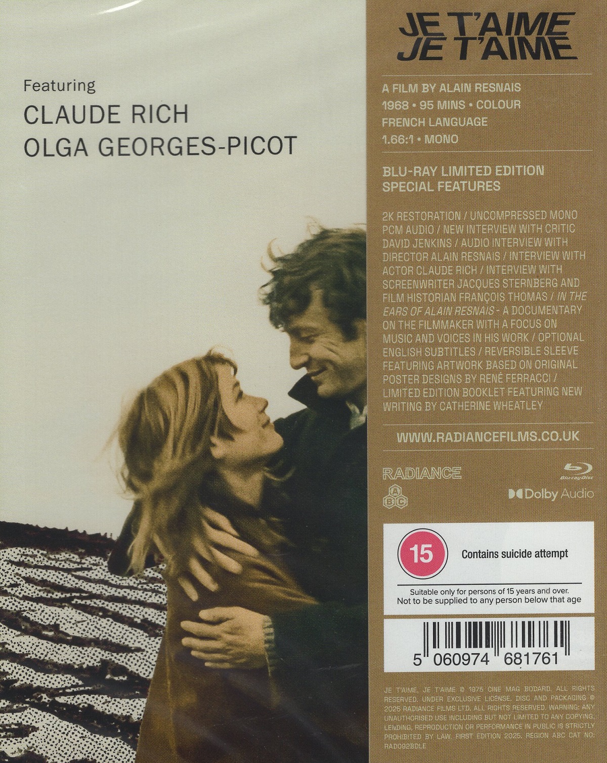 Je T'aime, Je T'aime (Limited Edition) (ej svensk text) (Blu-ray) - 2