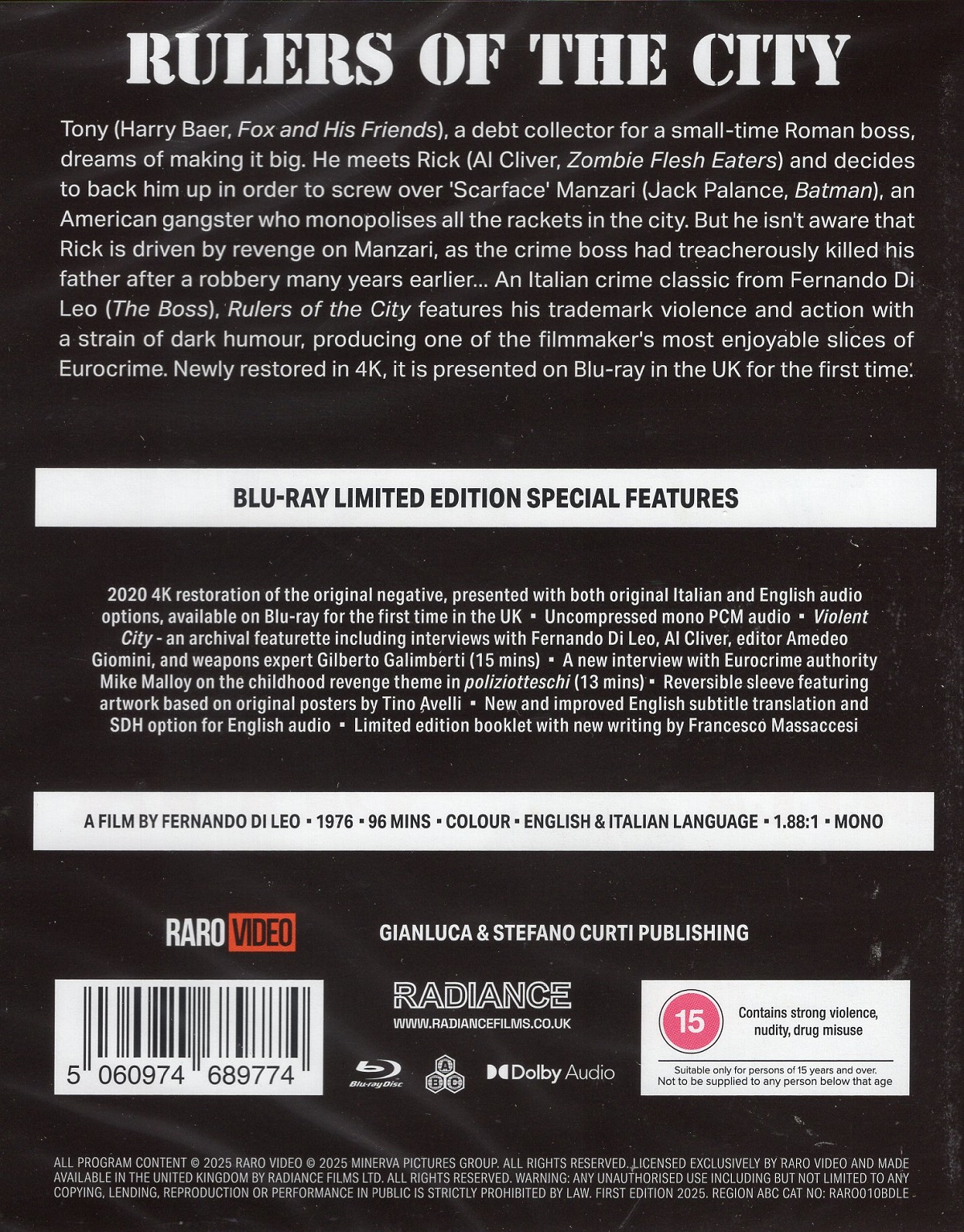 Rulers of the City (Limited Edition) (ej svensk text) (Blu-ray) - 2