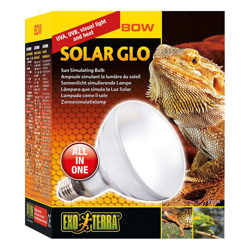 Exoterra Solar Glo 80w Uva/uvb Värme & Solljus E27 Sockel