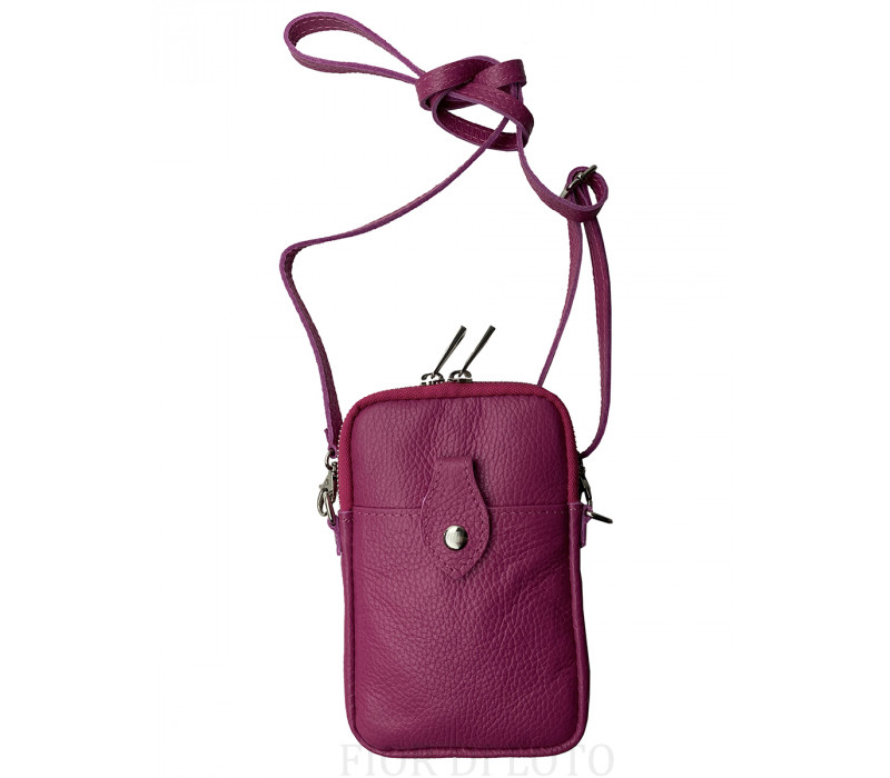 Mobilväska / Reseväska 18,5x13 cm, cerise - 2