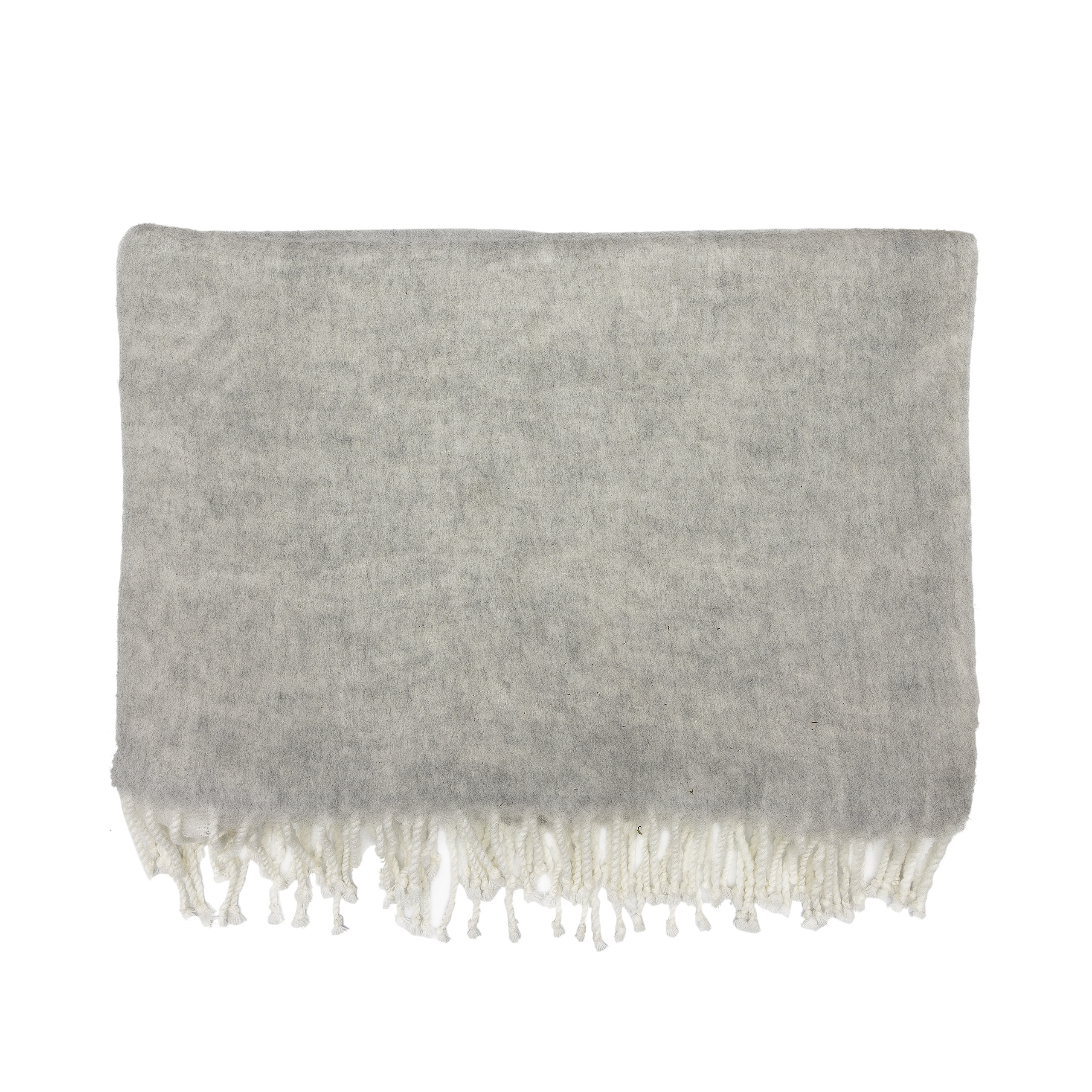 Ernst - Throw 130x170 cm with fringe - Grey - 2