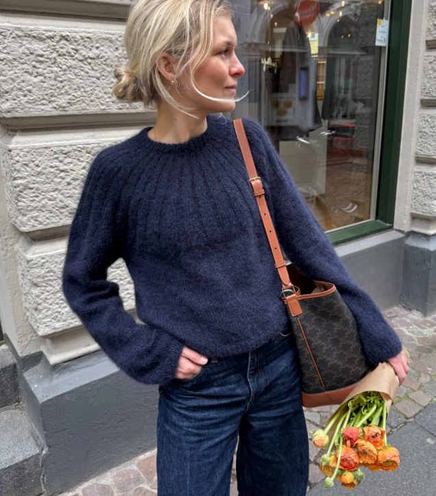 PetiteKnit Sunday Sweater mohair (21 m st 4)