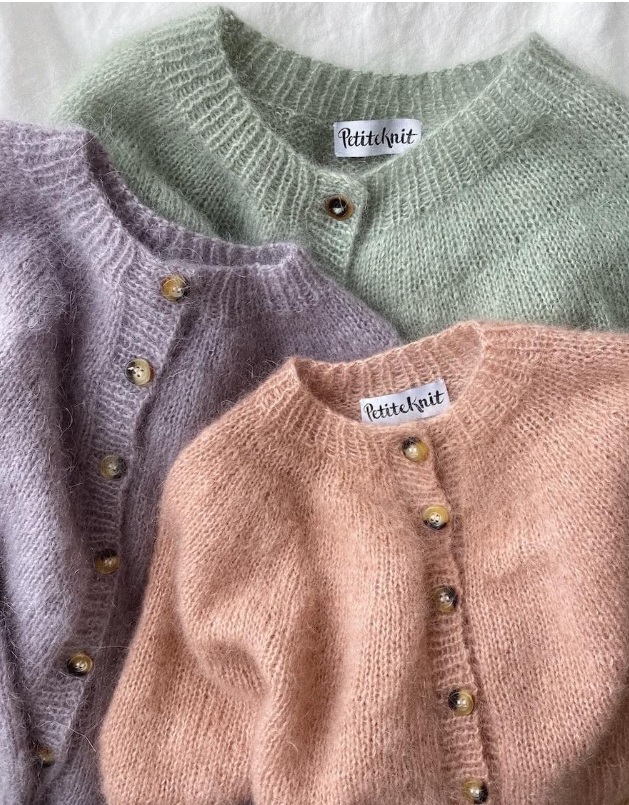 PetiteKnit Novice Cardigan mohair (21 m st 4) - 3