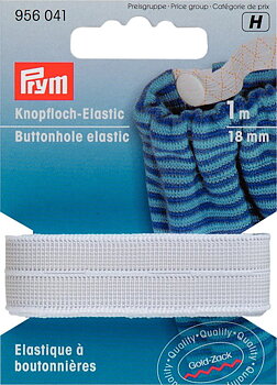 Knapphålsresår 18 mm vit Prym
