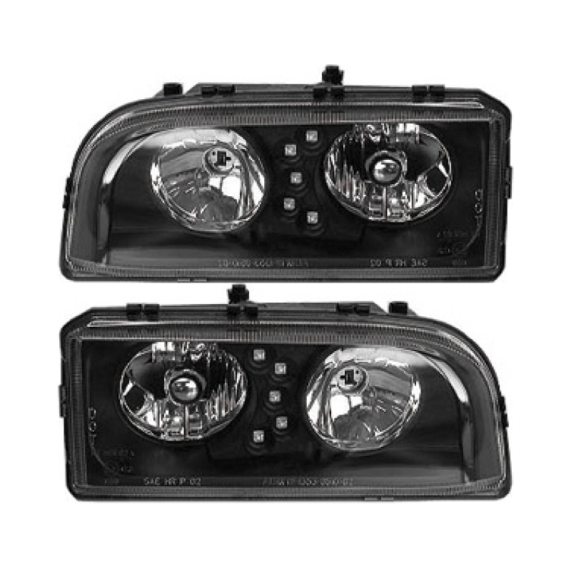 Headlamp black styling