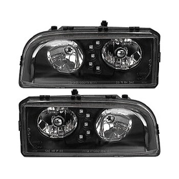 Headlamp black styling