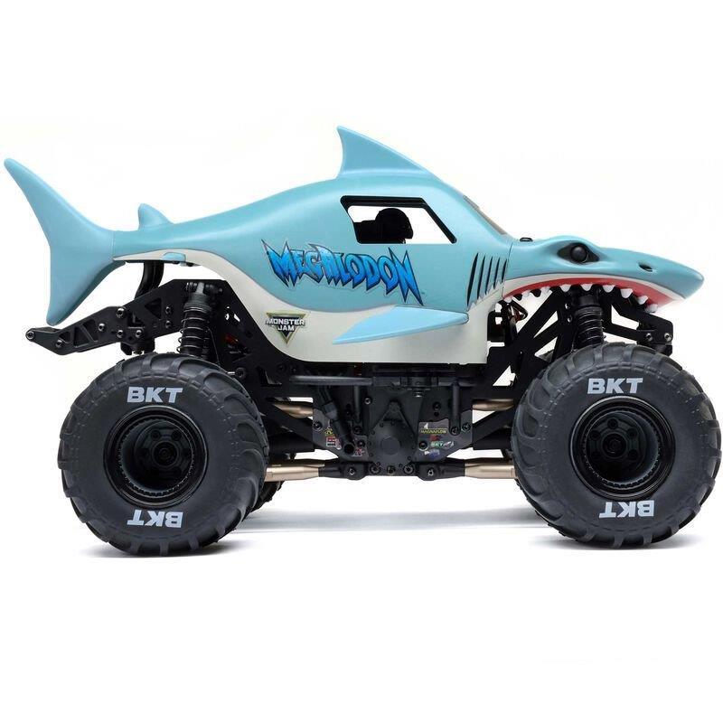 LOSI 1/18 Mini LMT Megalodon 2S 4X4 RTR Brushed MT (Bttry & Chrgr Incl.), Blue - 27