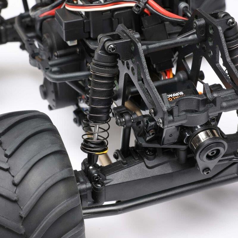 LOSI 1/18 Mini LMT Megalodon 2S 4X4 RTR Brushed MT (Bttry & Chrgr Incl.), Blue - 20
