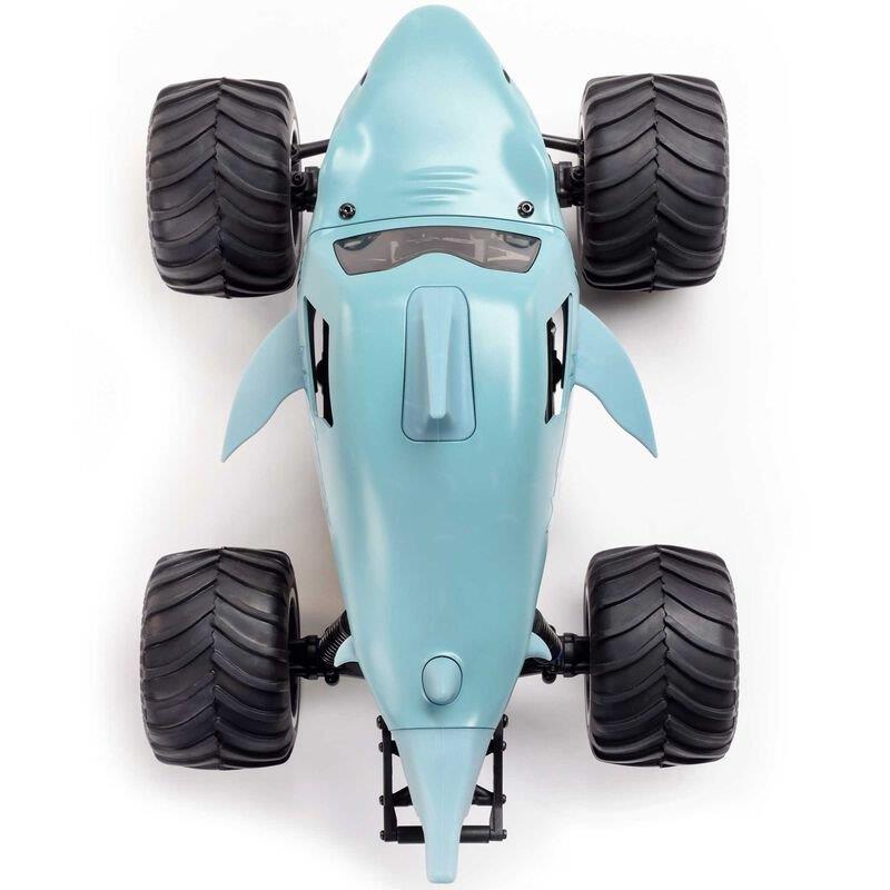 LOSI 1/18 Mini LMT Megalodon 2S 4X4 RTR Brushed MT (Bttry & Chrgr Incl.), Blue - 14