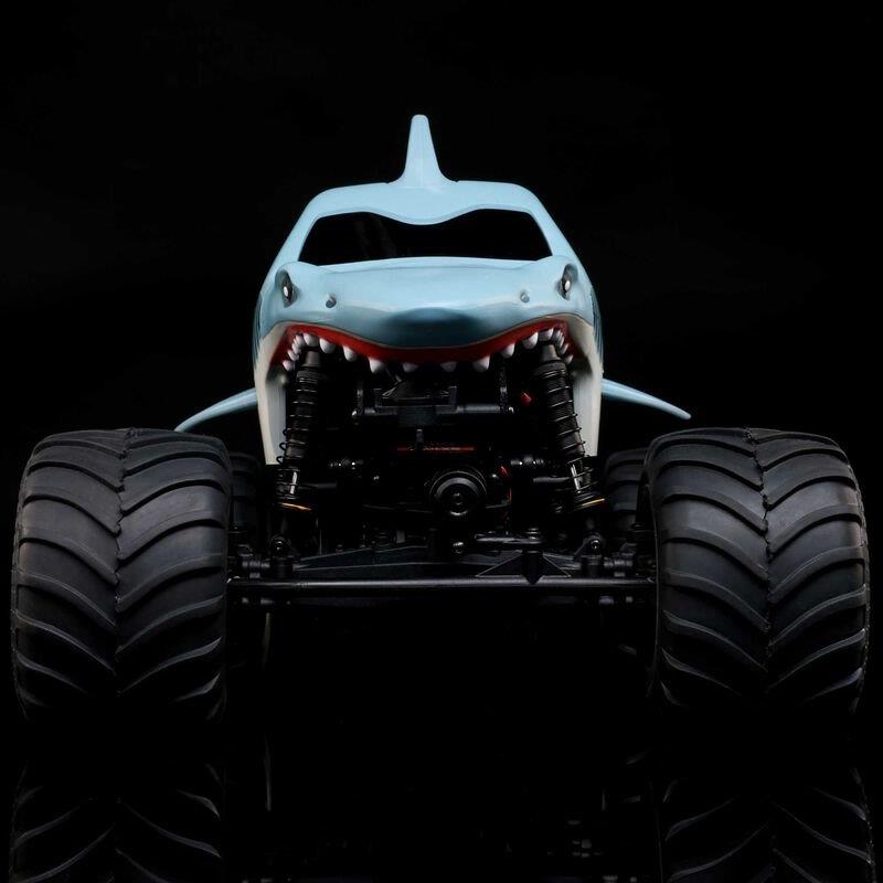 LOSI 1/18 Mini LMT Megalodon 2S 4X4 RTR Brushed MT (Bttry & Chrgr Incl.), Blue - 25