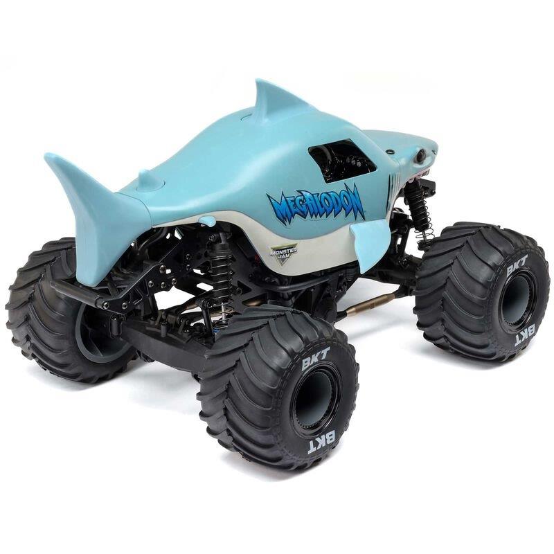 LOSI 1/18 Mini LMT Megalodon 2S 4X4 RTR Brushed MT (Bttry & Chrgr Incl.), Blue - 30