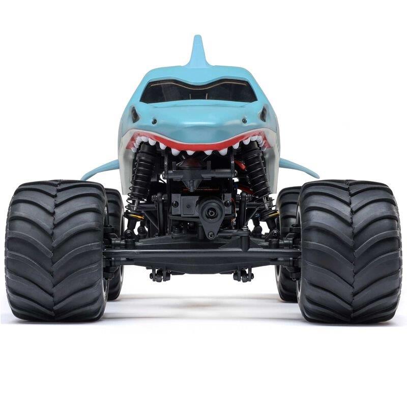 LOSI 1/18 Mini LMT Megalodon 2S 4X4 RTR Brushed MT (Bttry & Chrgr Incl.), Blue - 13