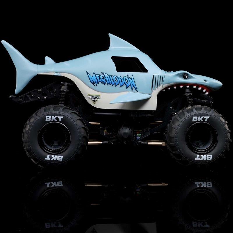LOSI 1/18 Mini LMT Megalodon 2S 4X4 RTR Brushed MT (Bttry & Chrgr Incl.), Blue - 23