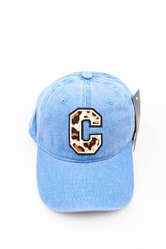 Cap C leo washed cotton blue