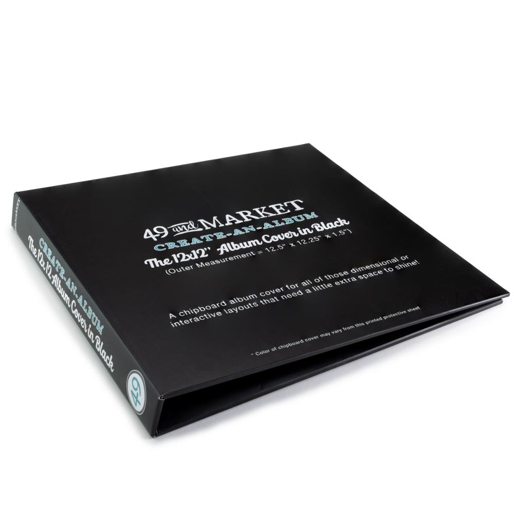 49 And Market - Create-An-Album Cover +  inserts  12x12 - Black