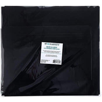 49 And Market - Create-An-Album Cover +  inserts  12x12 - Black
