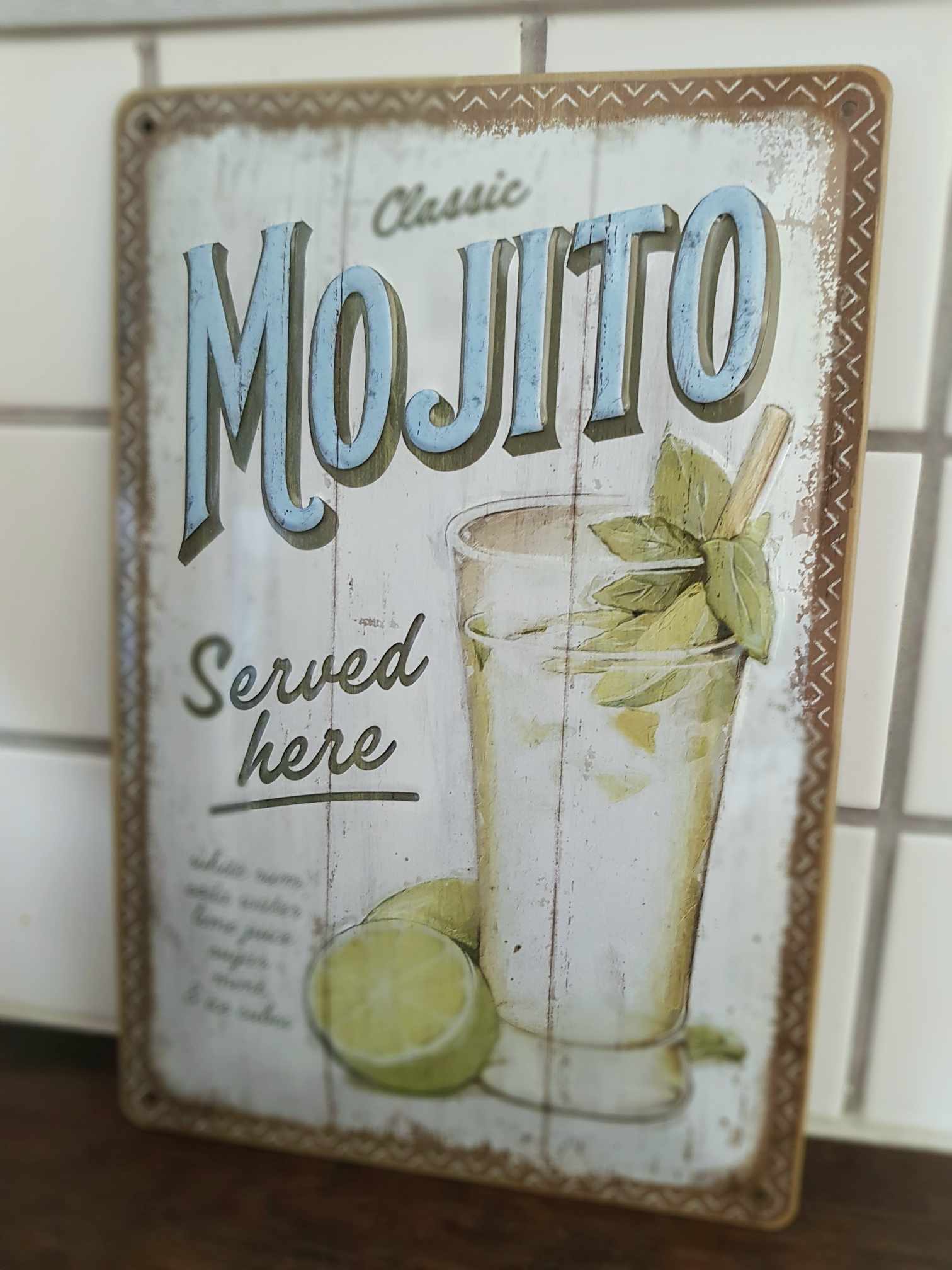 Plåtskylt Mojito