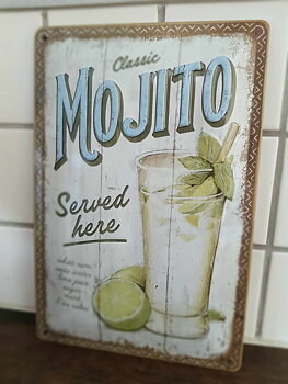 Plåtskylt Mojito