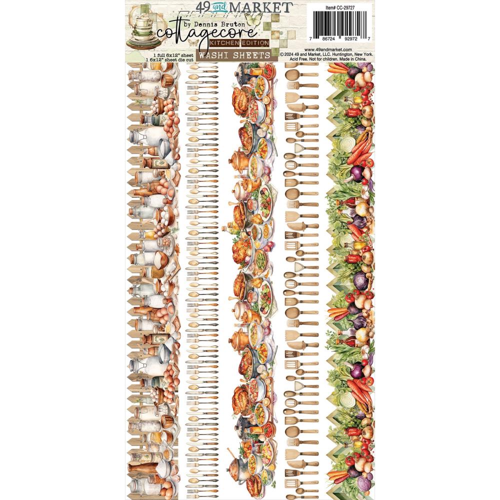 49 And Market - Washi Tape Sheets - Cottagecore