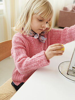 Sandnes Finnick Sweater Junior 2401_04 (24 m ribb st 4)