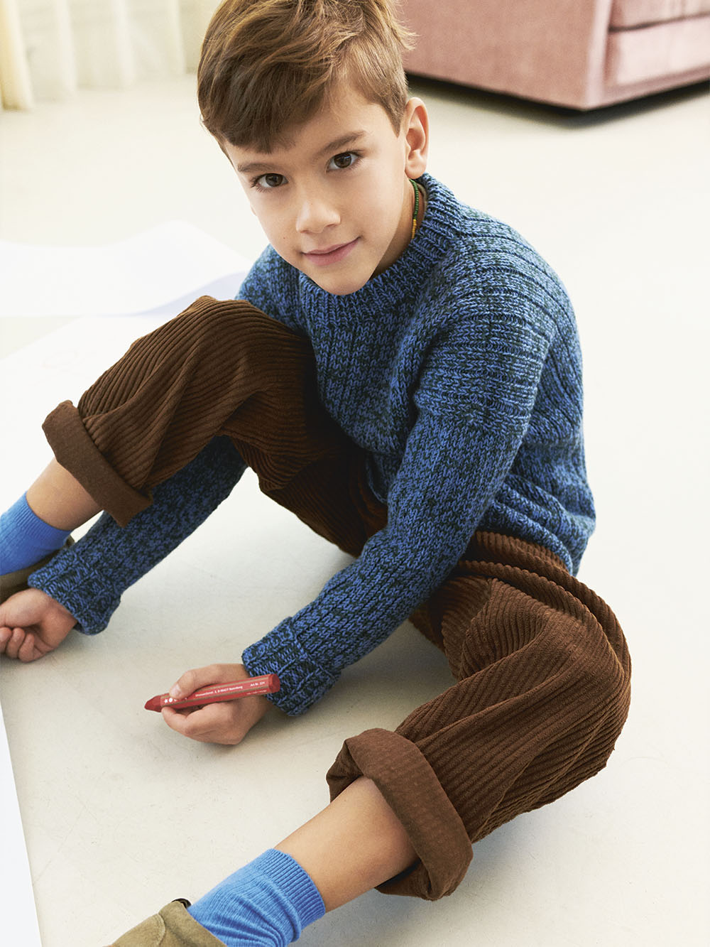 Sandnes Finnick Sweater Junior 2401_04 (24 m ribb st 4) - 6