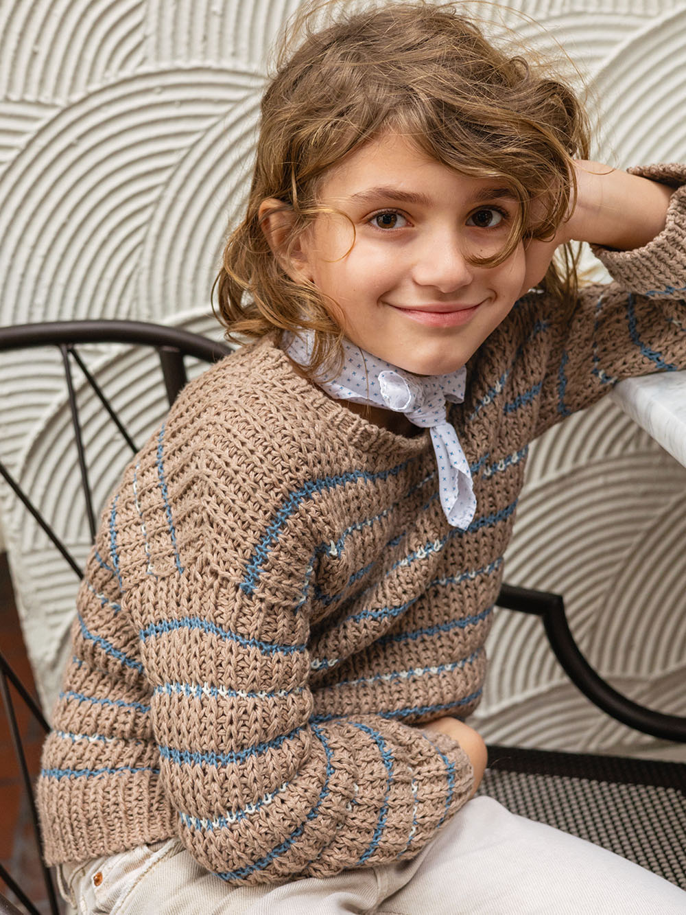 Sandnes Sebbe Sweater Junior 2405_03 (16 m halvpatent st 4) - 4