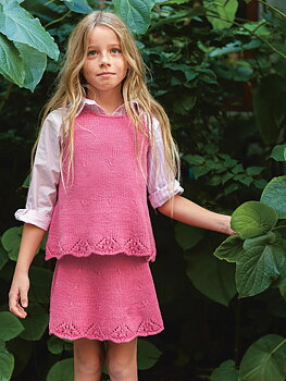 Sandnes Augustine Singlet & Skirt Junior 2405_06 (22 m st 3,5)