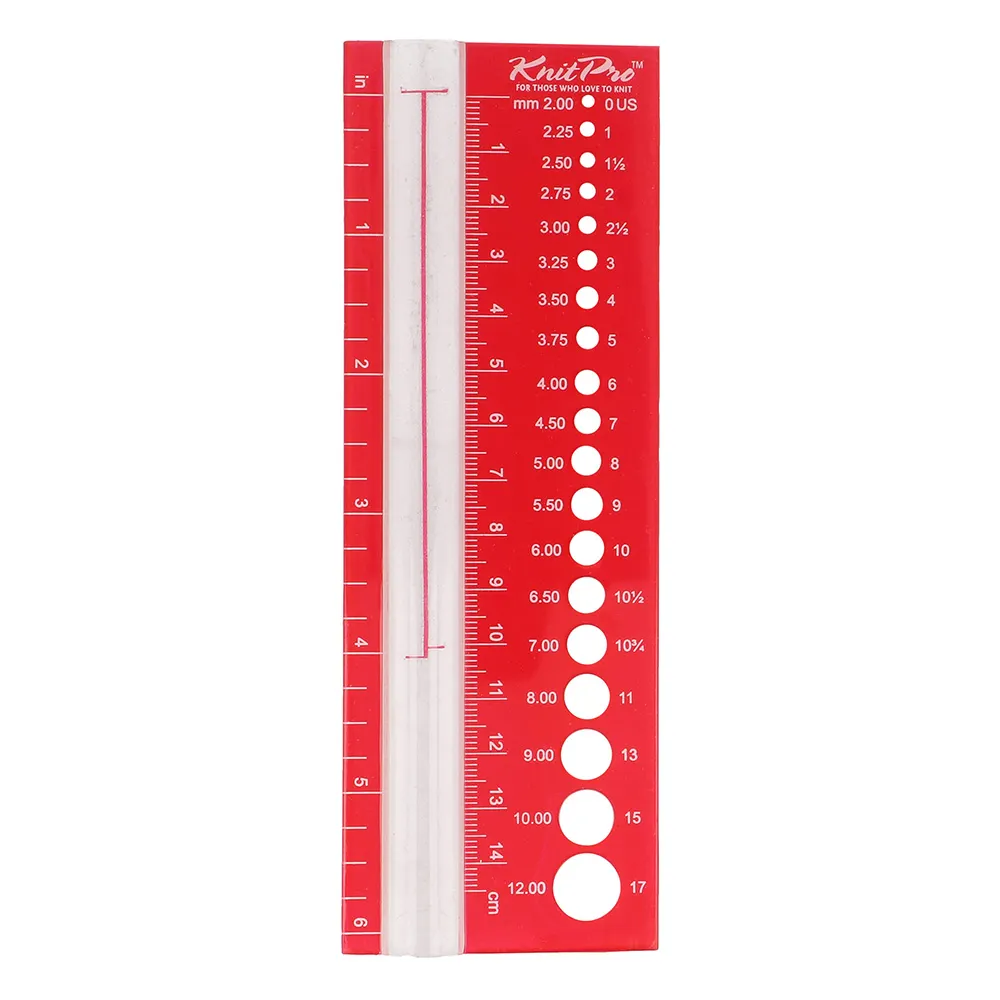 Stickmått med förstoringsglas KnitPro