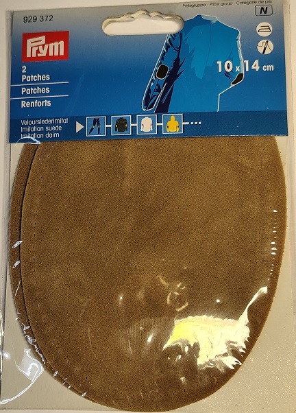 Ärmlapp mockaimitation beige Prym 2-pack