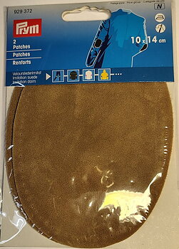 Ärmlapp mockaimitation beige Prym 2-pack