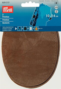 Ärmlapp mockaimitation beige Prym 2-pack