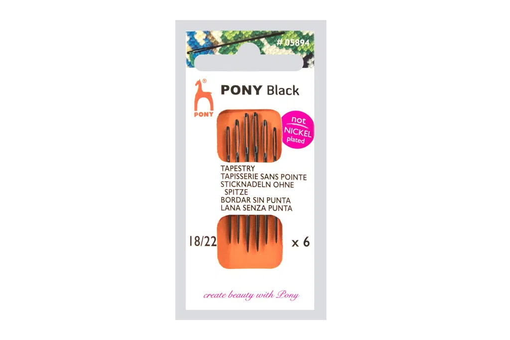 Synålar utan spets 18/22 Pony Black 5894