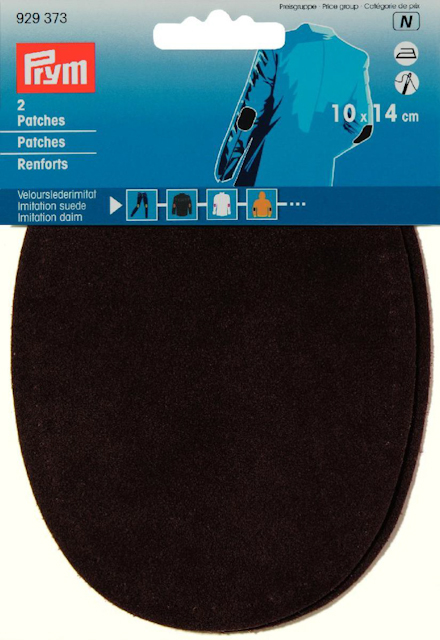 Ärmlapp mockaimitation brun Prym 2-pack - 2