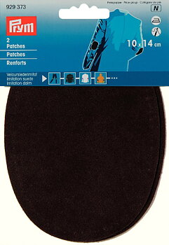 Ärmlapp mockaimitation brun Prym 2-pack