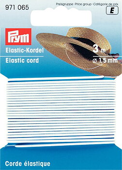 Rundresår 1,5 mm 3 m vit Prym