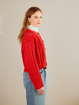Sandnes Cornelia Cardigan 2409_08 (17 m mönster st 4,5)