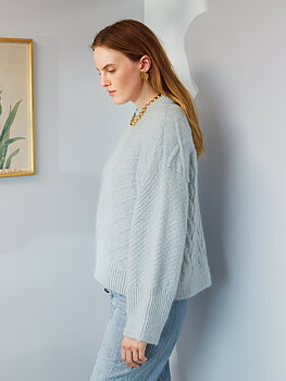 Sandnes Heather Sweater Cable edition 2409_13 (20-22 m mönster st 4)