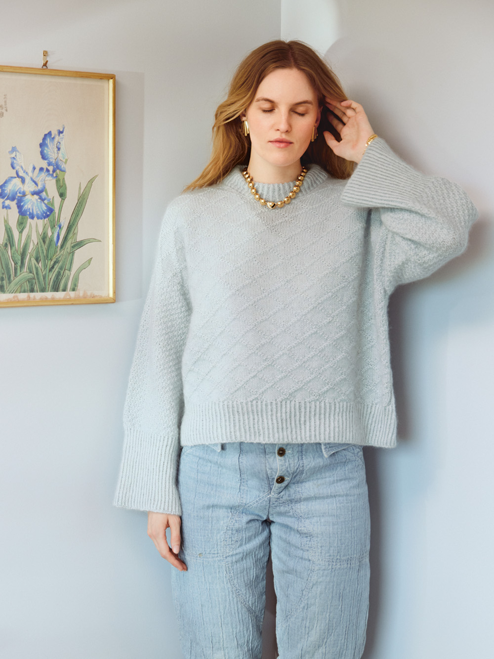 Sandnes Heather Sweater Cable edition 2409_13 (20-22 m mönster st 4)