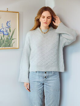 Sandnes Heather Sweater Cable edition 2409_13 (20-22 m mönster st 4)