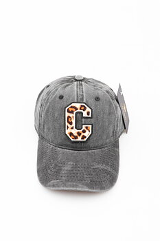 Cap C leo washed cotton black