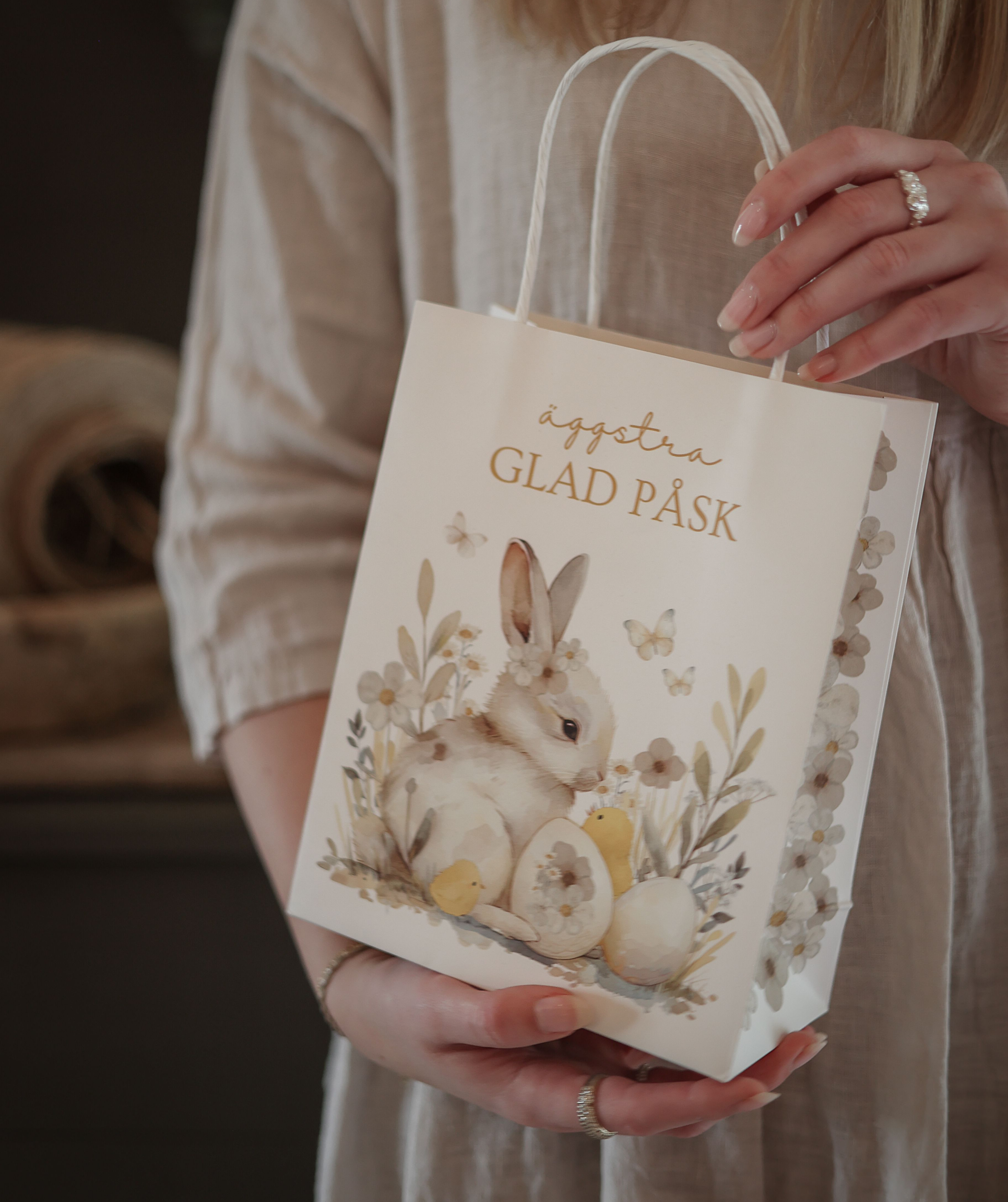 Gåvopåse - äggstra GLAD PÅSK