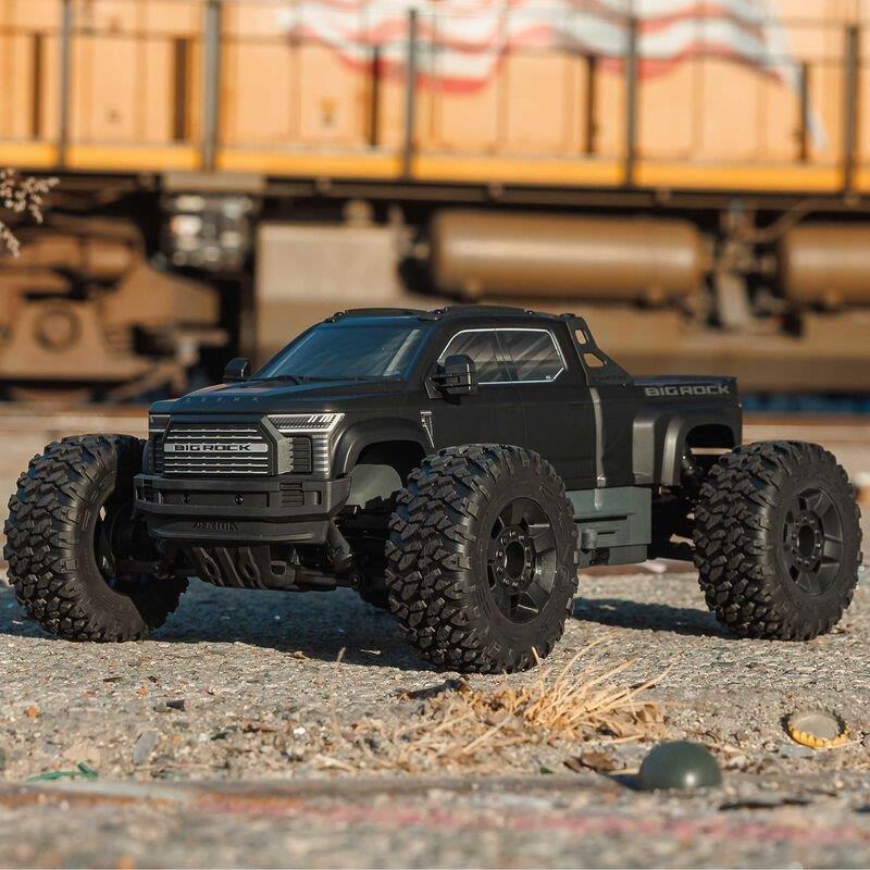 ARRMA 1/10 BIG ROCK 223S DSC 4X4 RTR Brushless Monster Truck, Black - 6