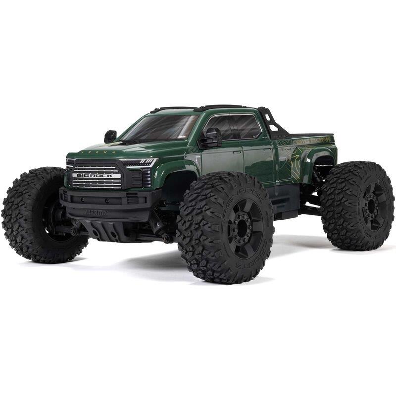 ARRMA 1/10 BIG ROCK 223S DSC 4X4 RTR Brushless Monster Truck, Green - 2