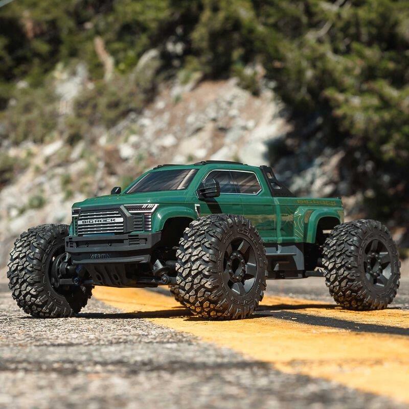 ARRMA 1/10 BIG ROCK 223S DSC 4X4 RTR Brushless Monster Truck, Green - 5