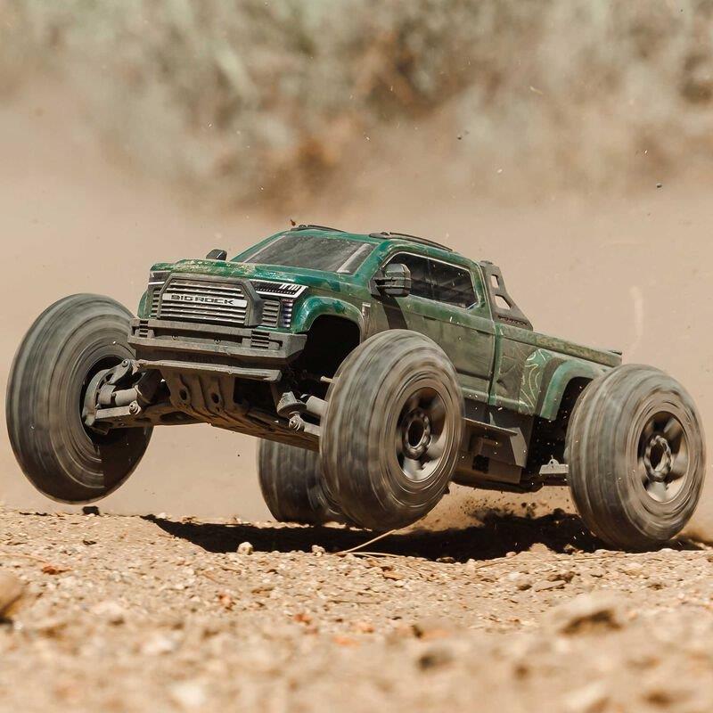 ARRMA 1/10 BIG ROCK 223S DSC 4X4 RTR Brushless Monster Truck, Green - 6