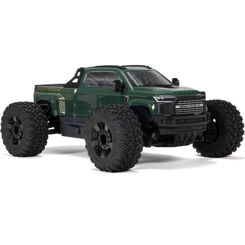 ARRMA 1/10 BIG ROCK 223S DSC 4X4 RTR Brushless Monster Truck, Green - 20