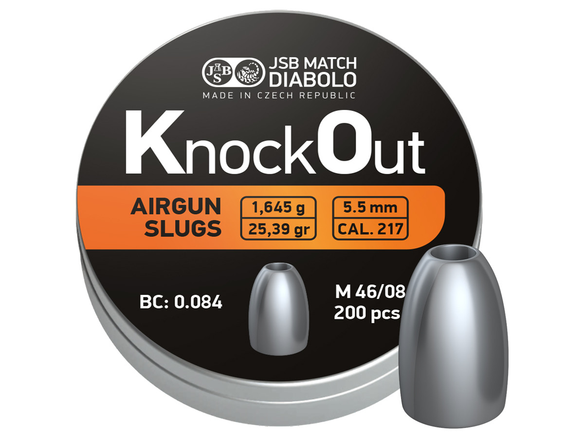 JSB KO Slugs, 5,5mm (0.217) - 1,645g