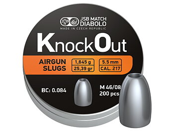 JSB KO Slugs, 5,5mm (0.217) - 1,645g