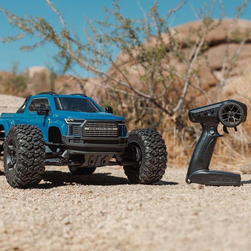 ARRMA 1/10 BIG ROCK 223S DSC 4X4 RTR Brushless Monster Truck, Blue - 8