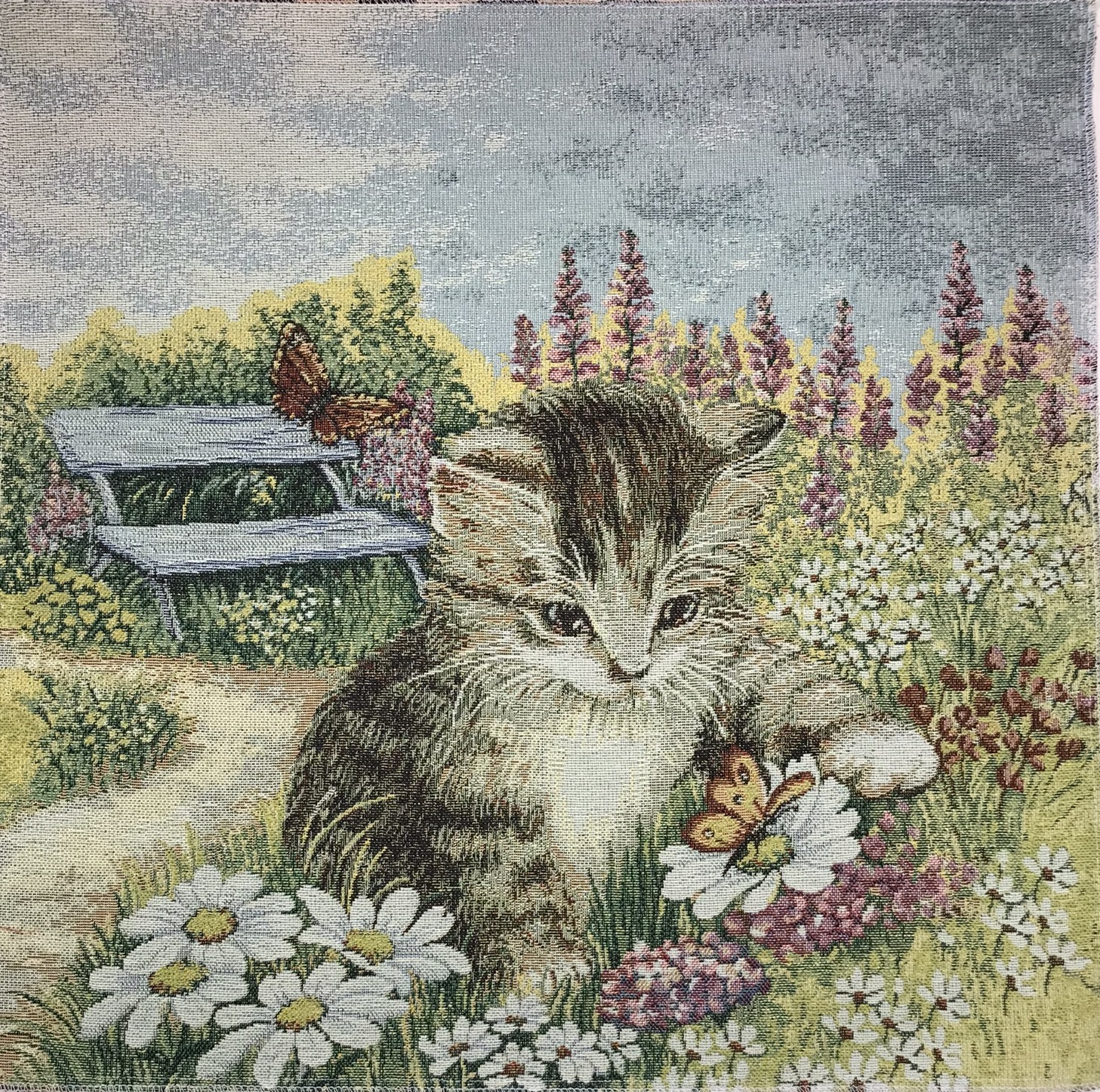 Kattunge i Rabatten